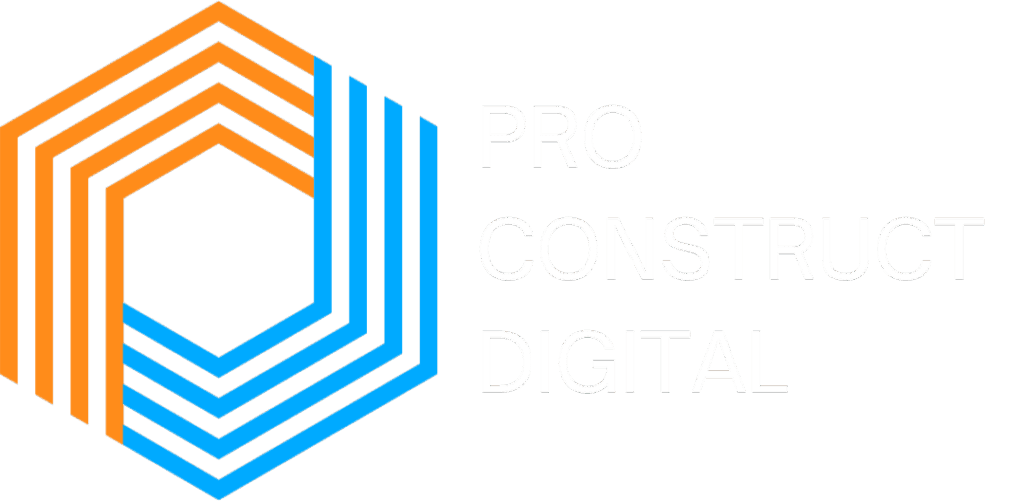 Pro Construct Digital logo with white text